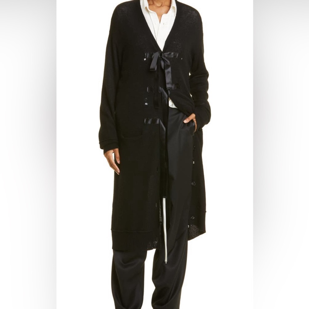 R13 Long Cashmere Cardigan Sweater